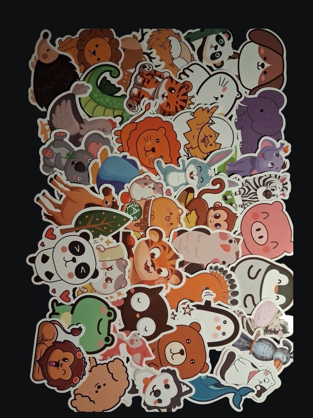 Cute Multicolor Small Pets Sticker Pack - Assorted Animal Designs